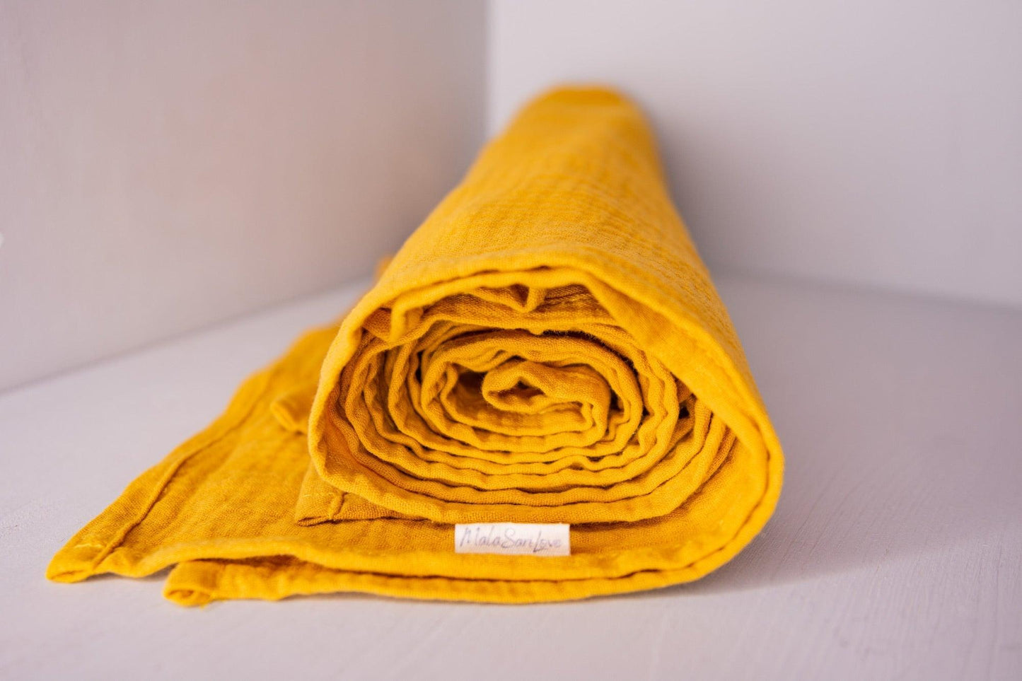 Musselin Schal *Curry Yellow* - MalaSariLove