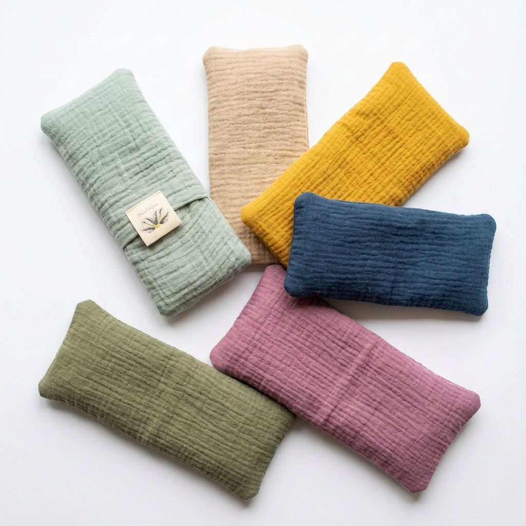 Augenkissen-Hülle – Weicher Musselinbezug | div. Farben | MalaSariLove