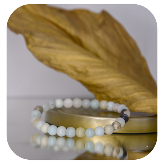 Amazonit Mala Armband | Stein des Mutes & der Authentizität | Handgefertigt in Österreich