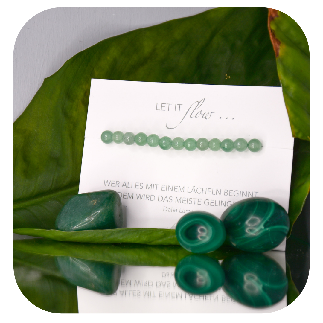 Aventurin Mala Armband | Stein der Chancen & des Optimismus | Handgefertigt in Österreich