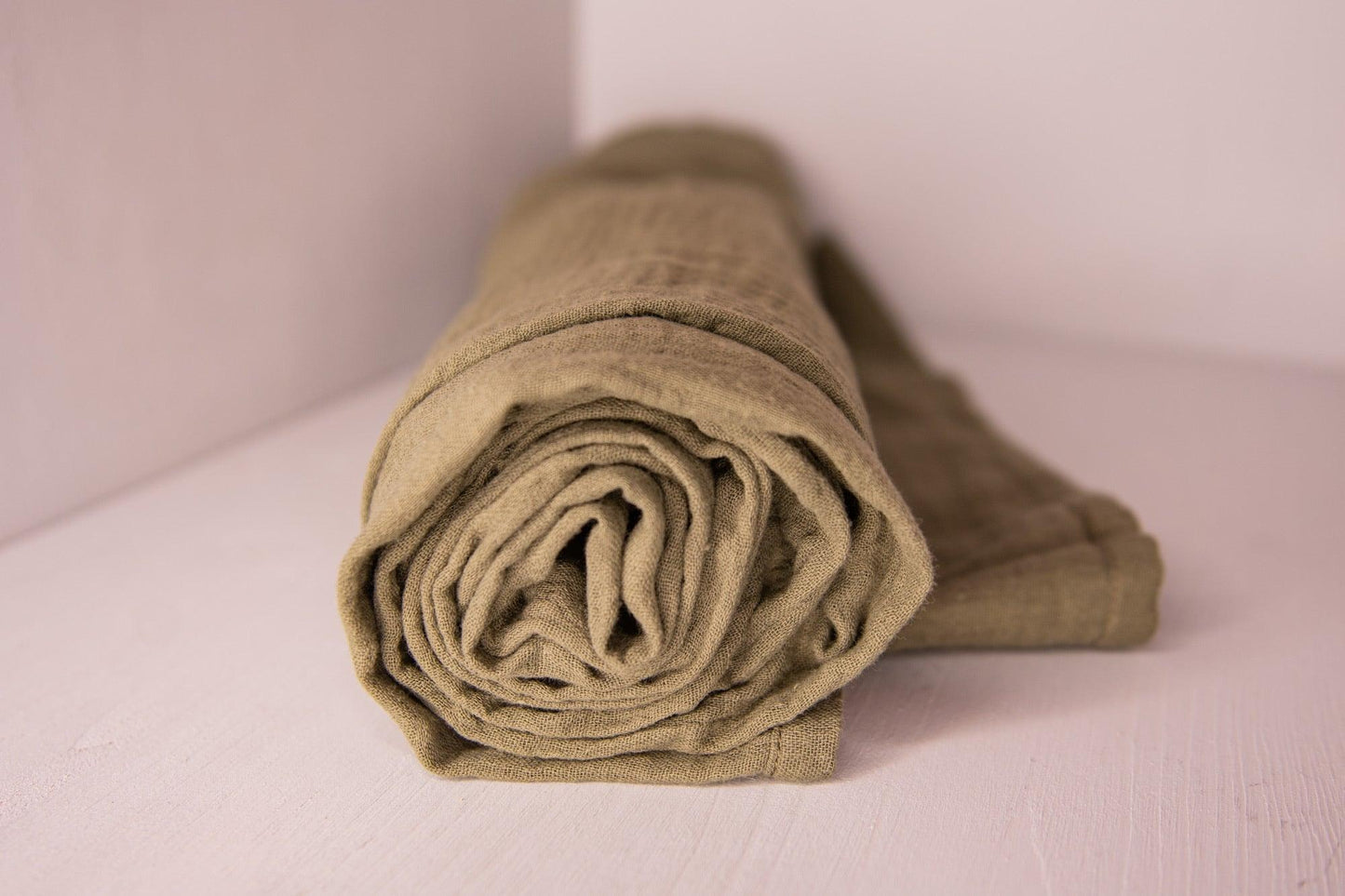 Musselin Schal *Agaven Green* - MalaSariLove 