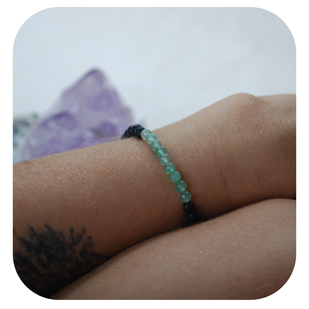 Lava-Aventurin Mala Armband | Erdung & Chancenenergie | Handgemacht in Österreich