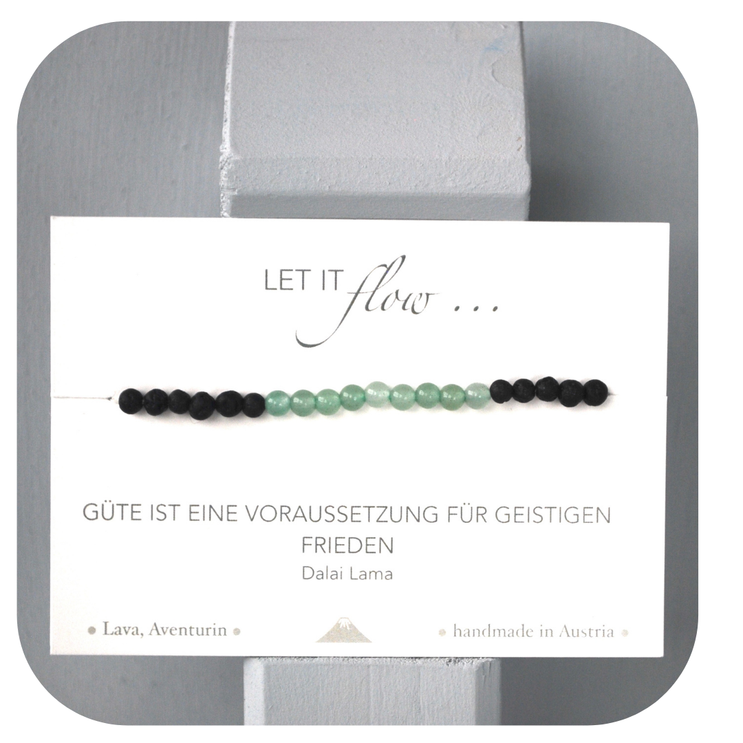 Lava-Aventurin Mala Armband | Erdung & Chancenenergie | Handgemacht in Österreich