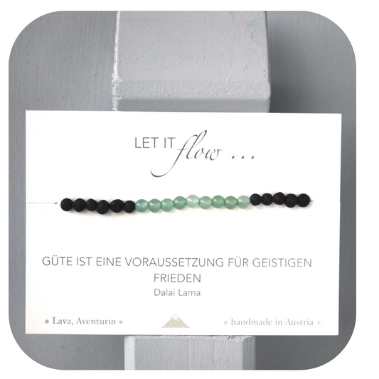 Lava-Aventurin Mala Armband | Erdung & Chancenenergie | Handgemacht in Österreich