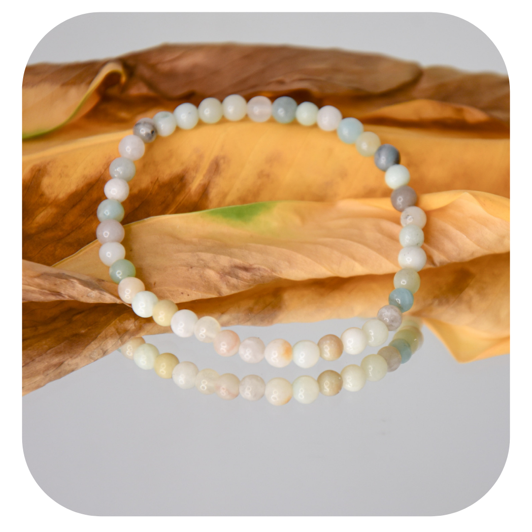 Amazonit Mala Armband | Stein des Mutes & der Authentizität | Handgefertigt in Österreich