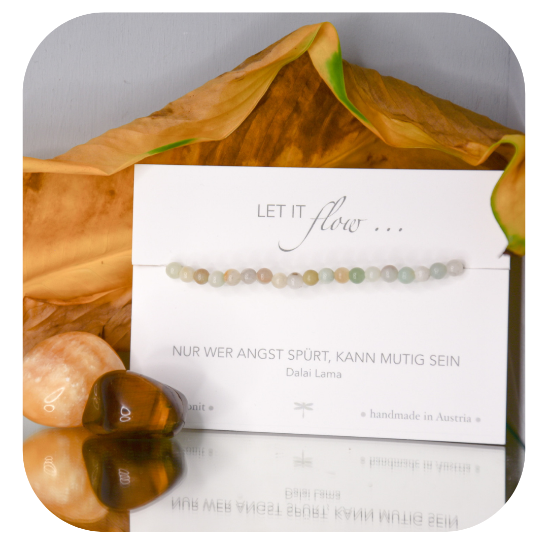 Amazonit Mala Armband | Stein des Mutes & der Authentizität | Handgefertigt in Österreich