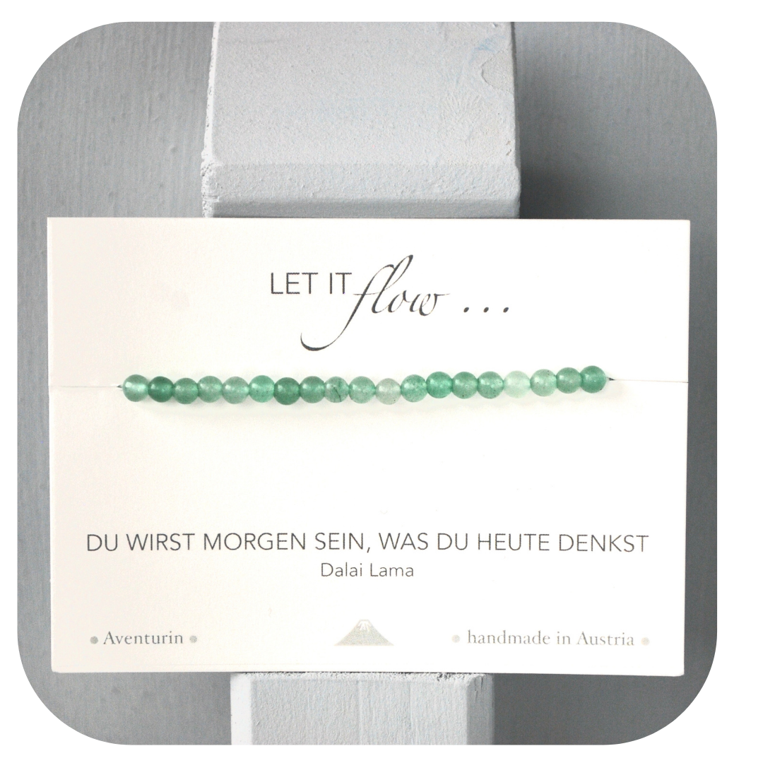 Aventurin Mala Armband | Stein der Chancen & des Optimismus | Handgefertigt in Österreich