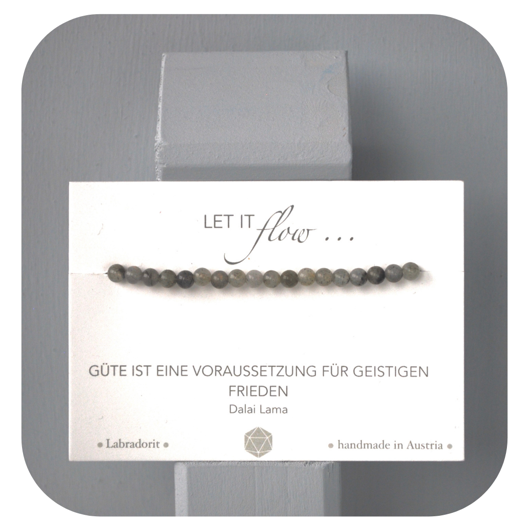 Labradorit Mala Armband | Stein der Magie & Transformation | Handgefertigt in Österreich