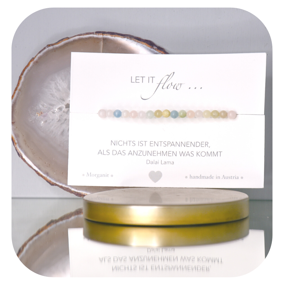Morganit Mala Armband | Stein der Liebe & Beziehungen | Handgefertigt in Österreich
