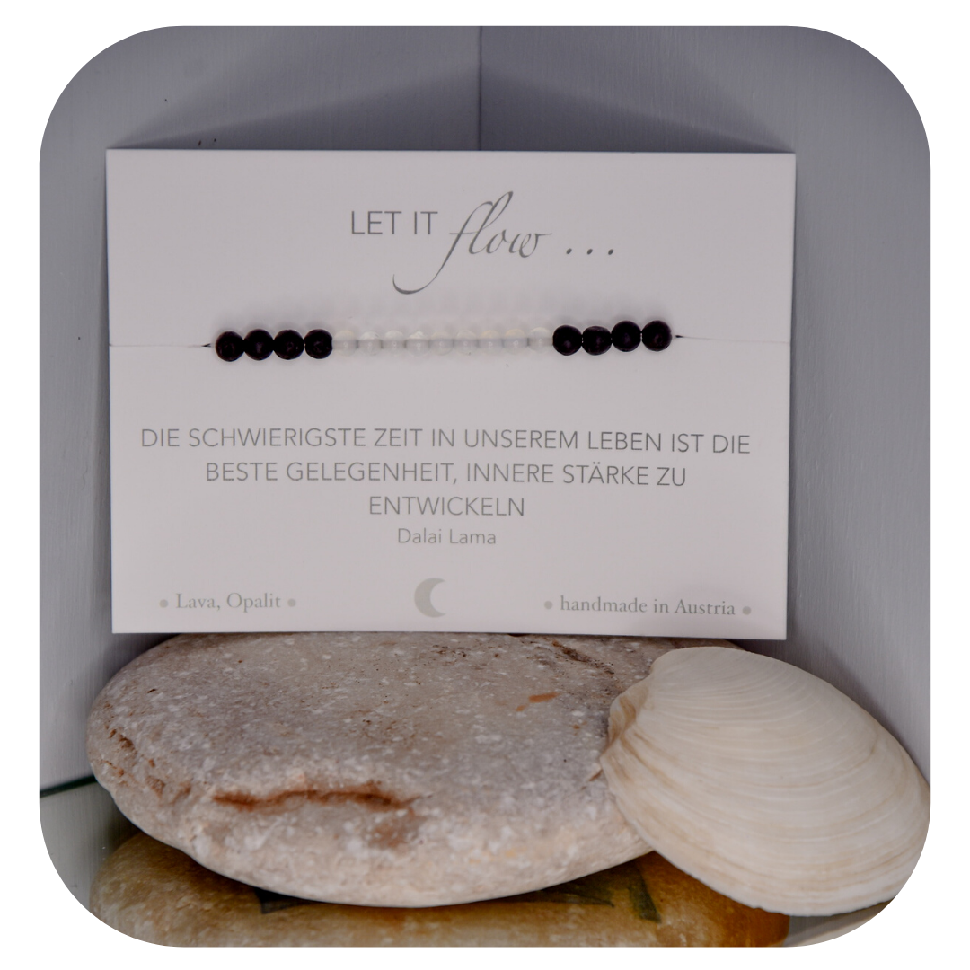 Lava-Opalit Mala Armband | Erdung & Emotionale Balance | Handgefertigt in Österreich