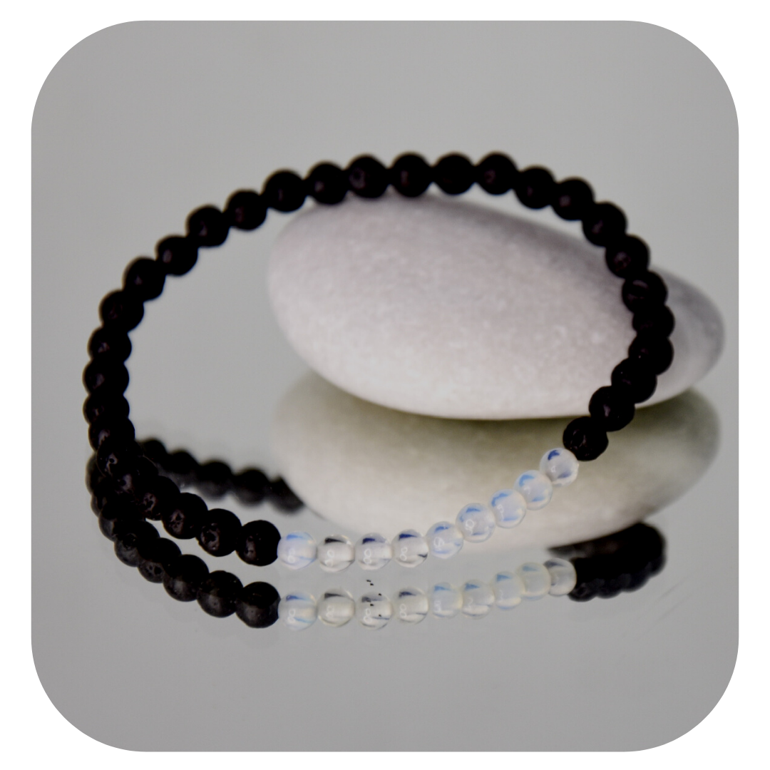Lava-Opalit Mala Armband | Erdung & Emotionale Balance | Handgefertigt in Österreich