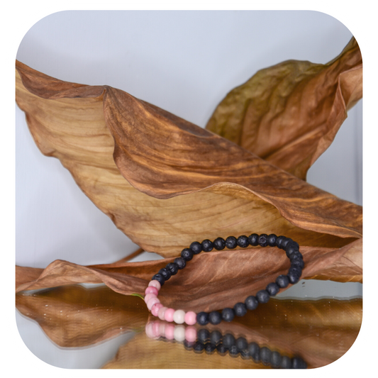 Lava-Rhodochrosit Mala Armband | Erdung & Selbstliebe | Handgemacht in Österreich